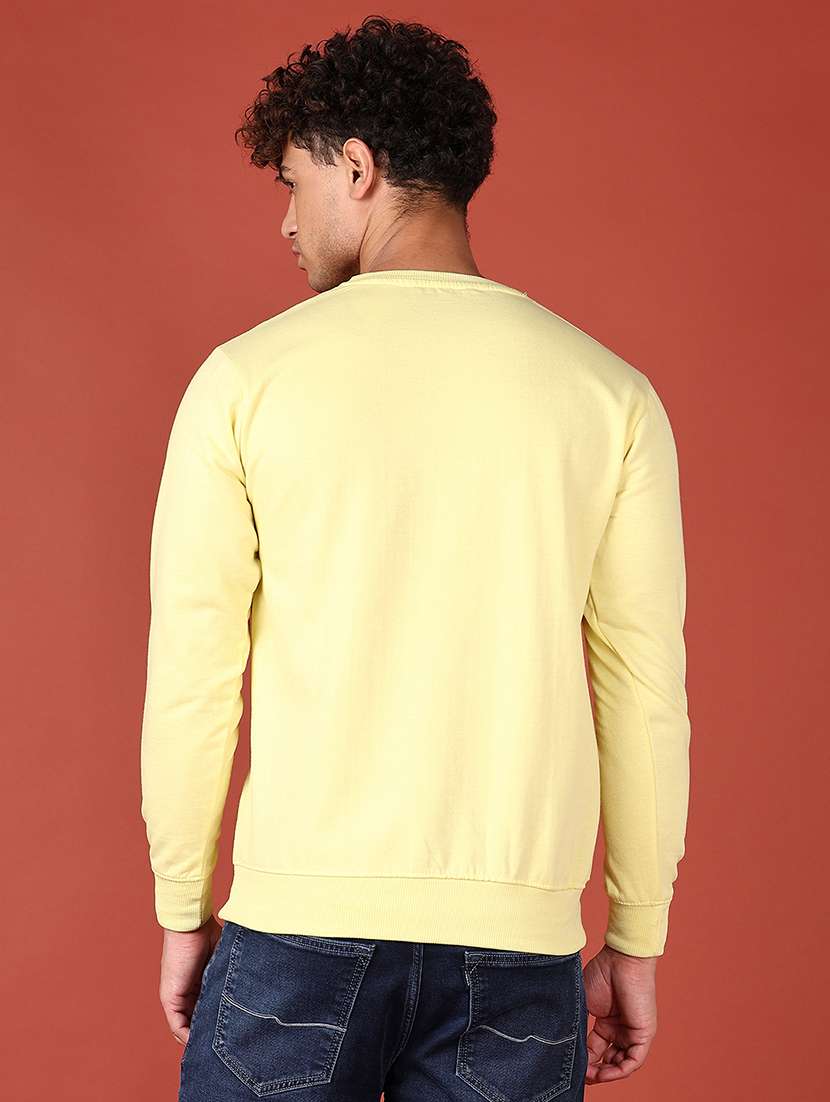 men long sleeves front print sweatshirt - 21572152 -  Standard Image - 3