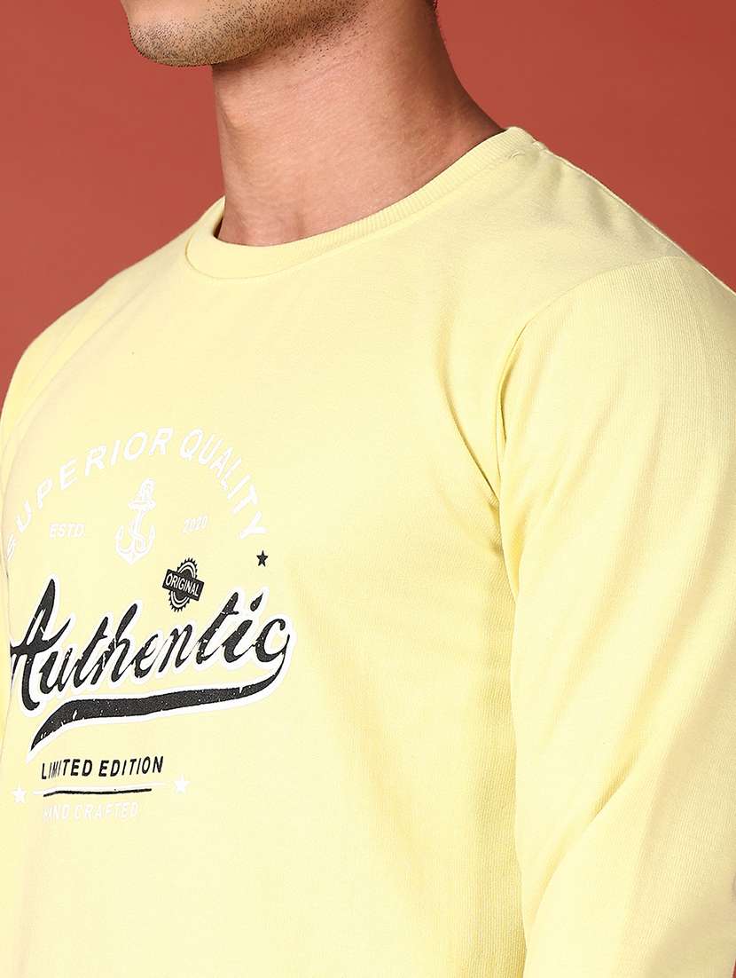 men long sleeves front print sweatshirt - 21572152 -  Standard Image - 5