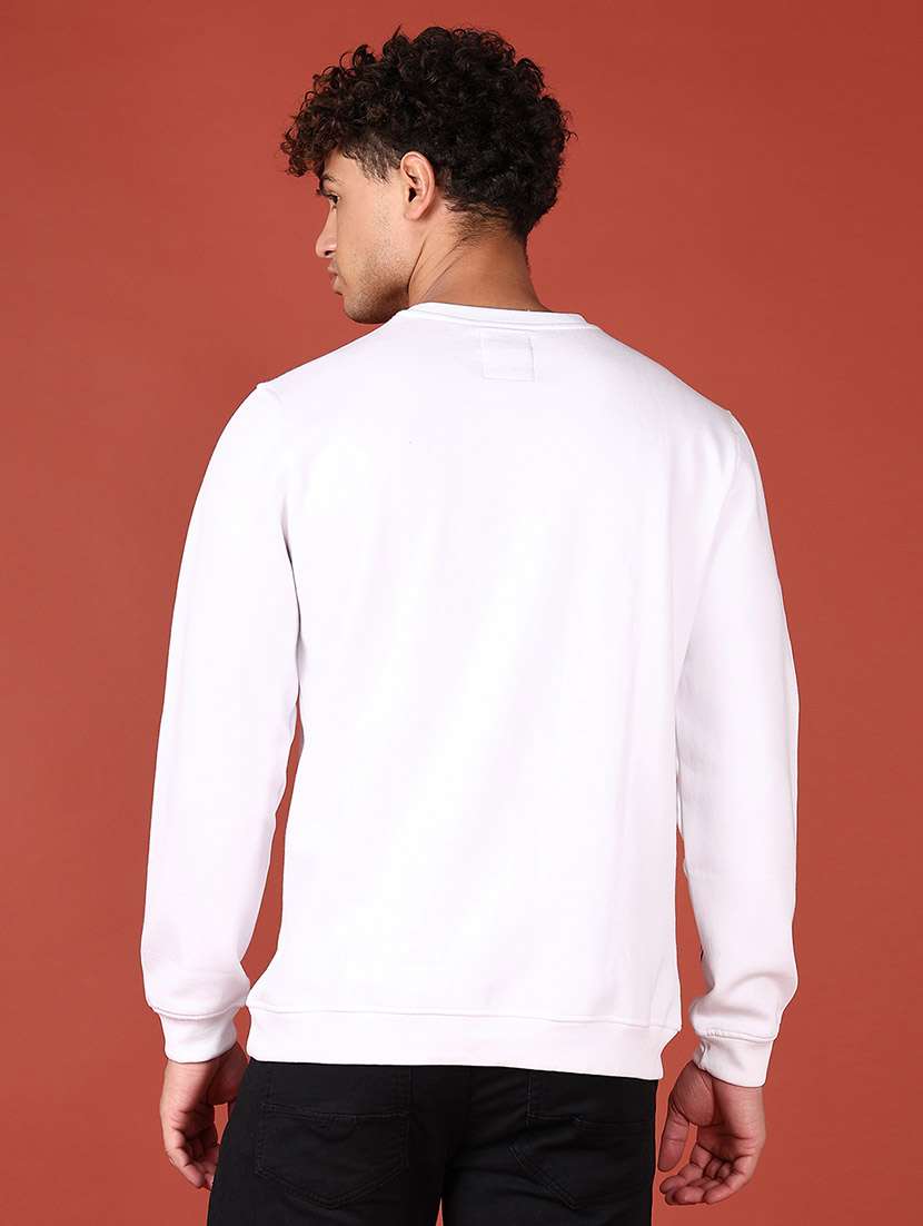 men long sleeves front print sweatshirt - 21572155 -  Standard Image - 3