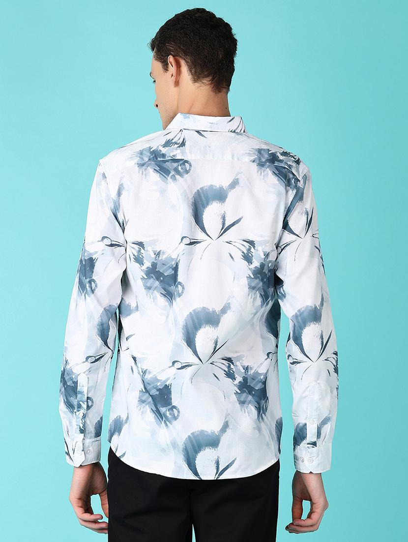 men long sleeves printed casual shirt - 21572220 - Standard Image - 3