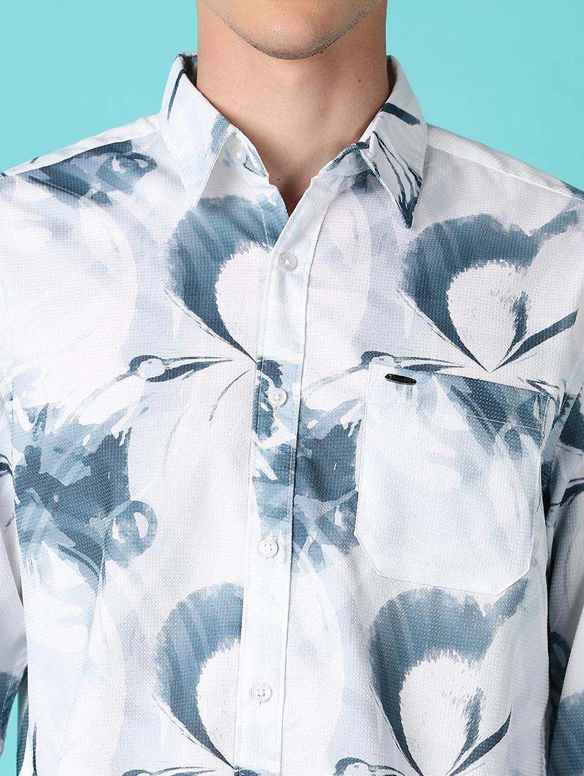 men long sleeves printed casual shirt - 21572220 - Standard Image - 5