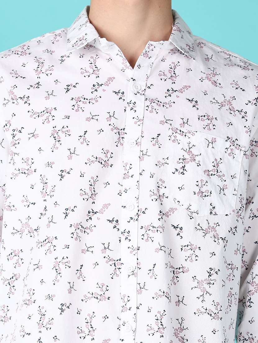 men printed collared long sleeves casual shirt - 21572222 -  Standard Image - 5