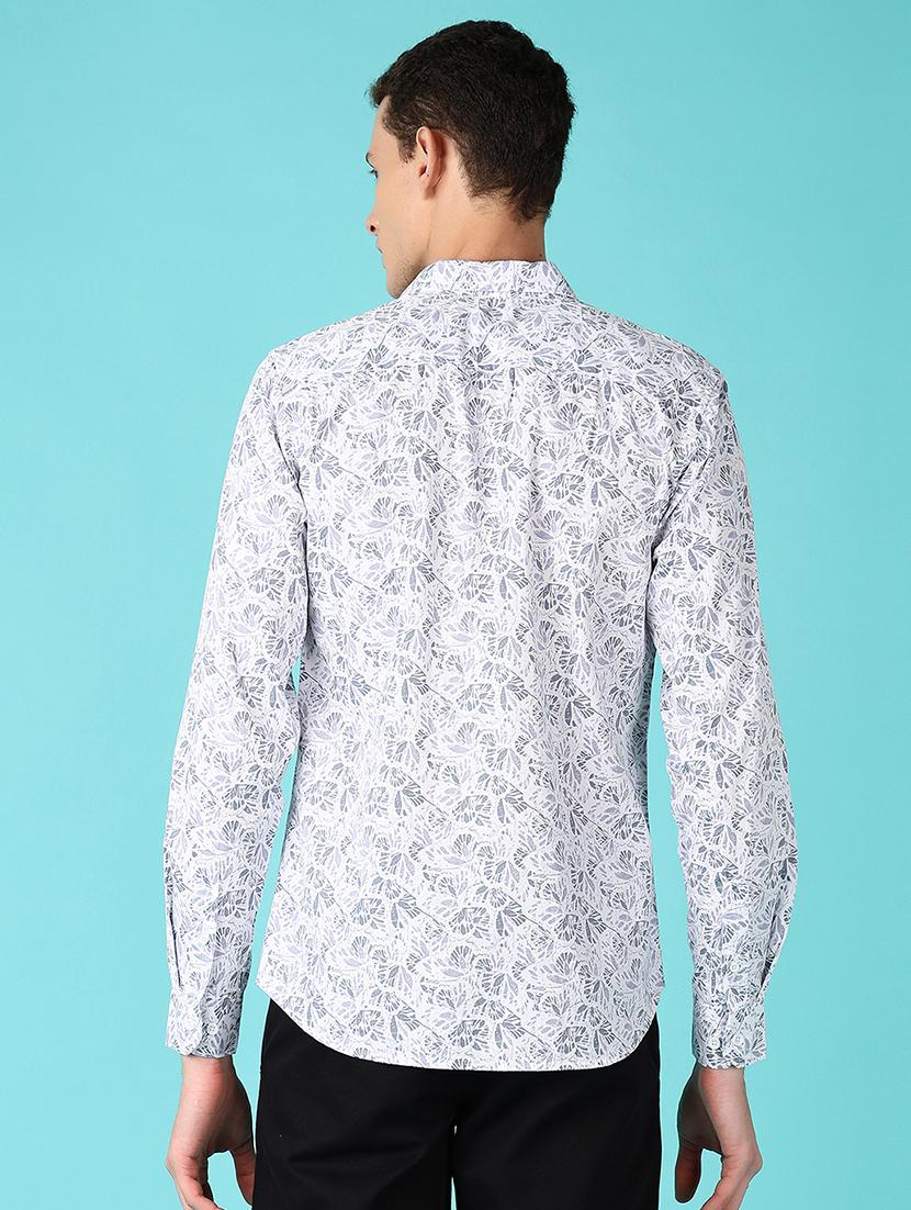 men printed collared long sleeves casual shirt - 21572223 - Standard Image - 3