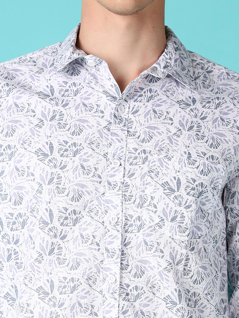 men printed collared long sleeves casual shirt - 21572223 - Standard Image - 5