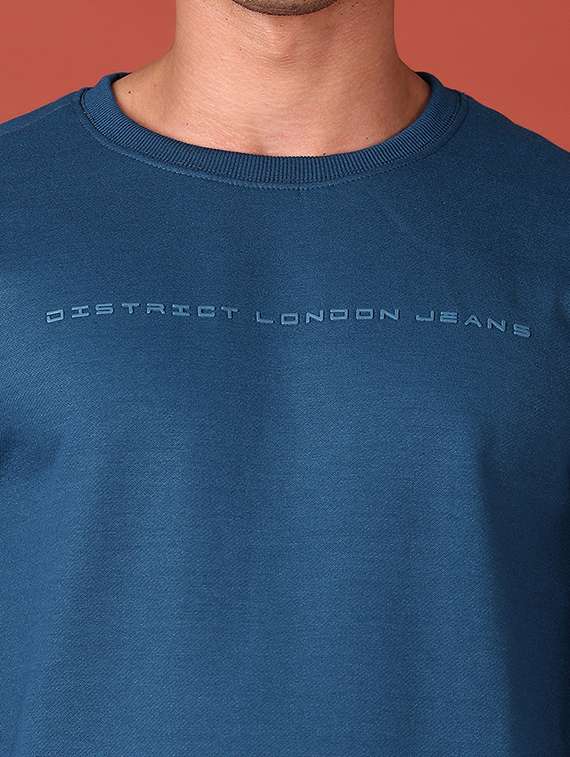 men long sleeves chest print sweatshirt - 21572224 -  Standard Image - 5