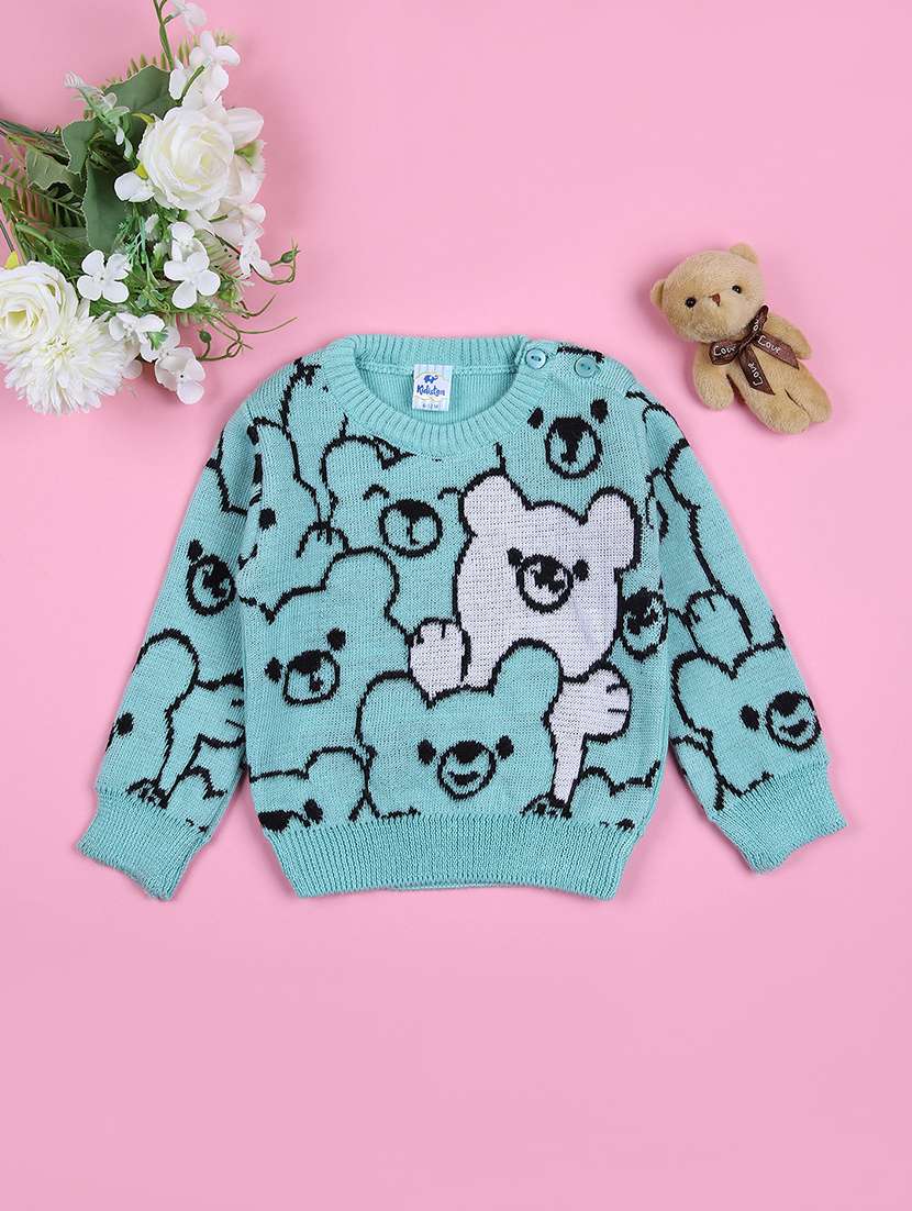boys printed long sleeves sweater - 21572226 -  Zoom Image - 0