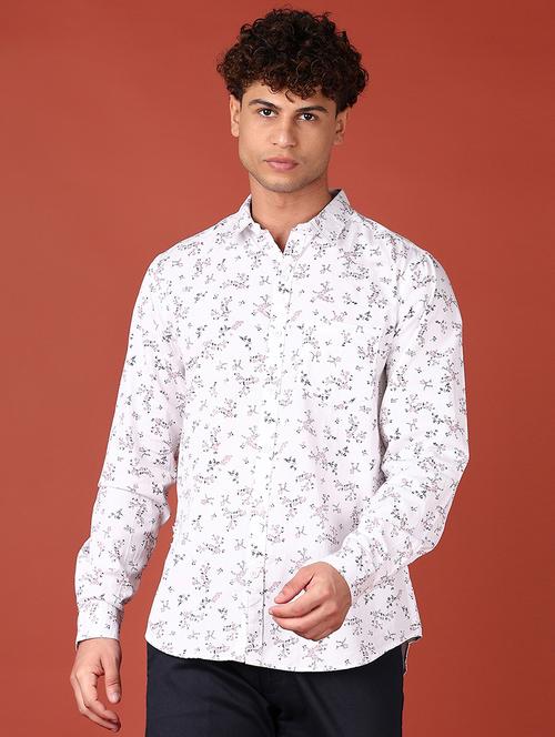 men printed collared long sleeves casual shirt - 21572246 -  Standard Image - 0