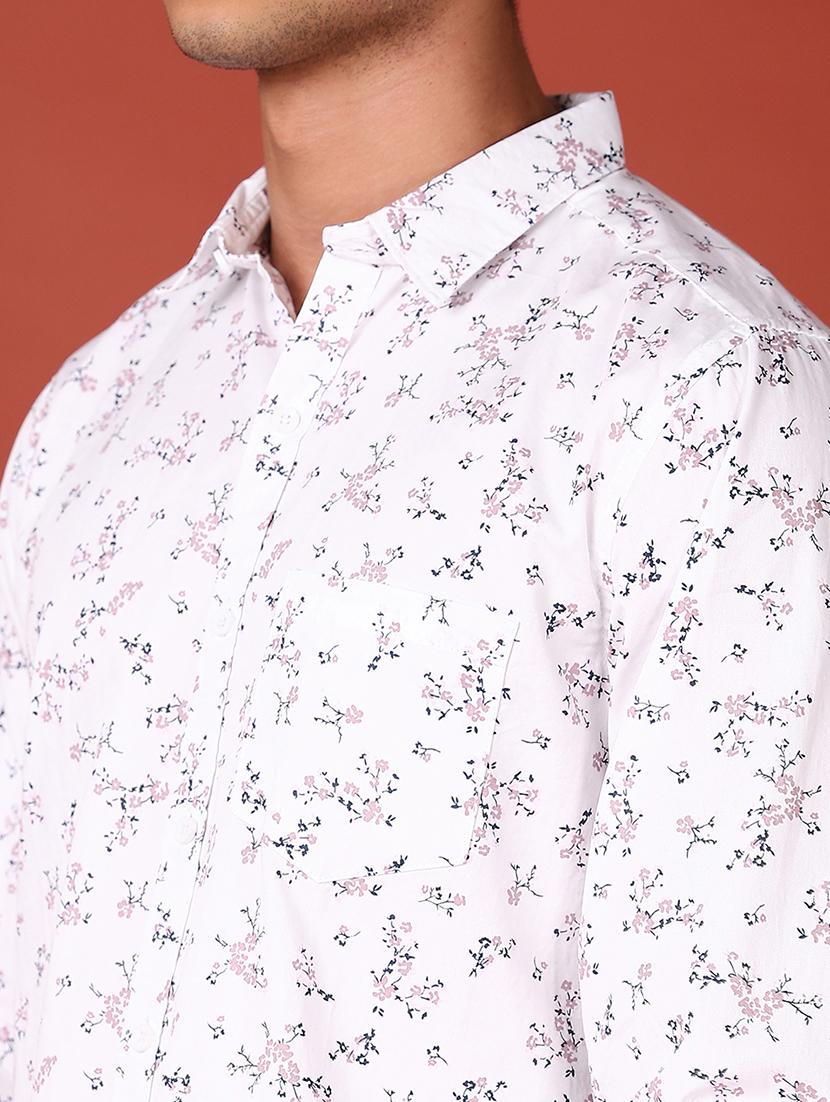 men printed collared long sleeves casual shirt - 21572246 - Standard Image - 5