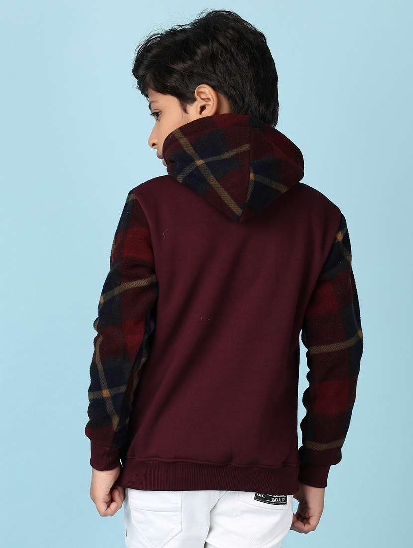 boys printed long sleeve hooded sweatshirt - 21572287 -  Standard Image - 3