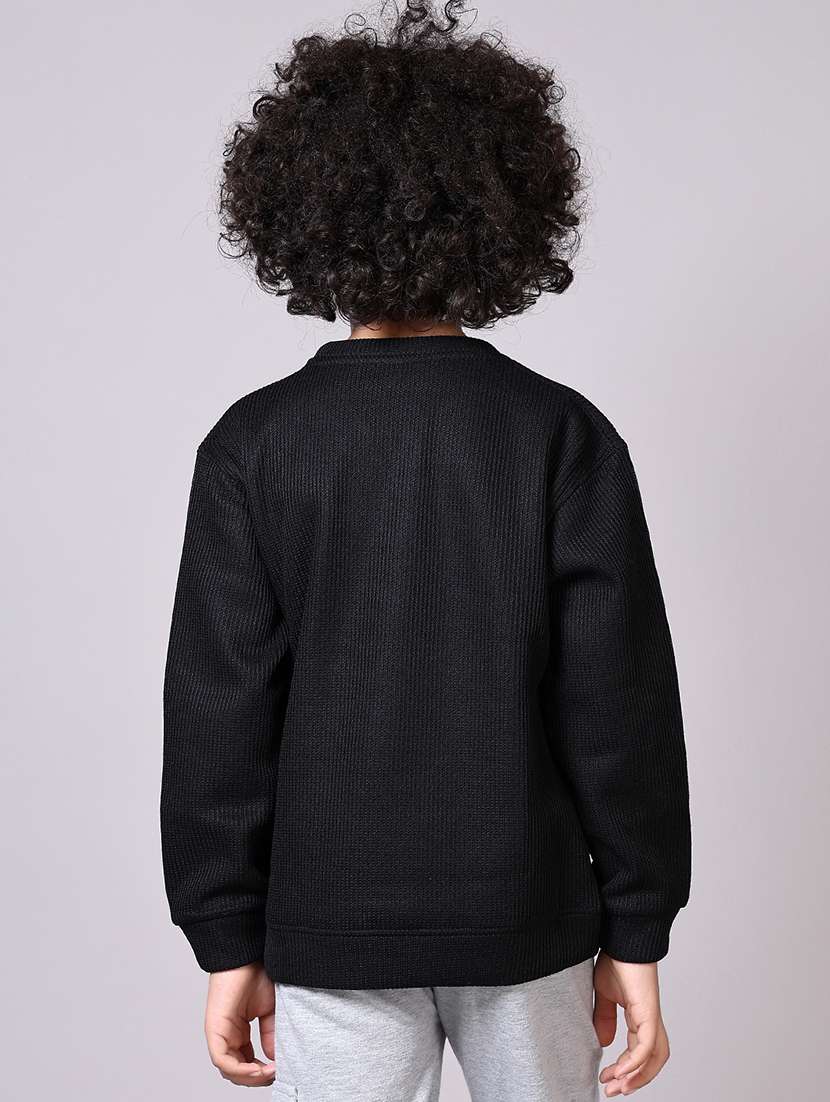 boys solid long sleeve sweatshirt - 21572340 -  Standard Image - 3