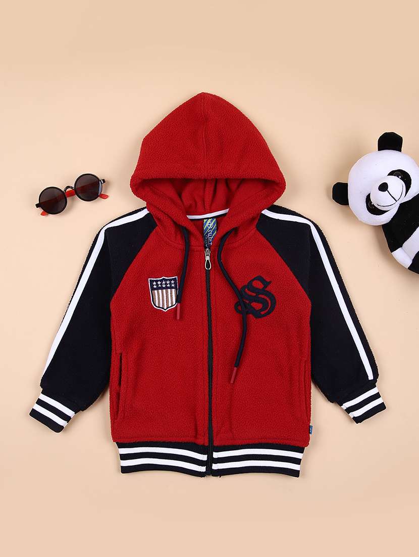 boys color block long sleeve sweatshirt