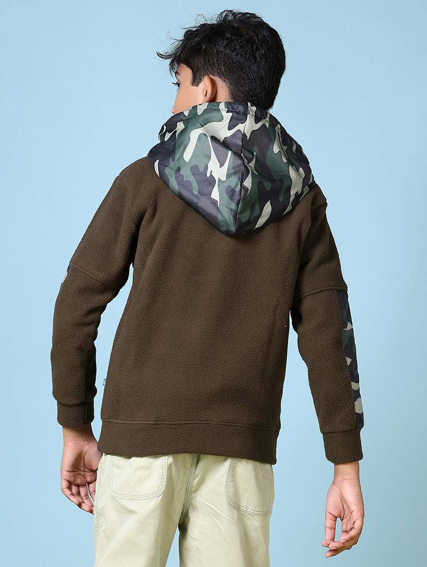 boys color block long sleeve sweatshirts - 21573067 -  Standard Image - 3