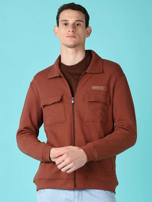 men long sleeves solid casual jacket - 21573075 -  Standard Image - 0