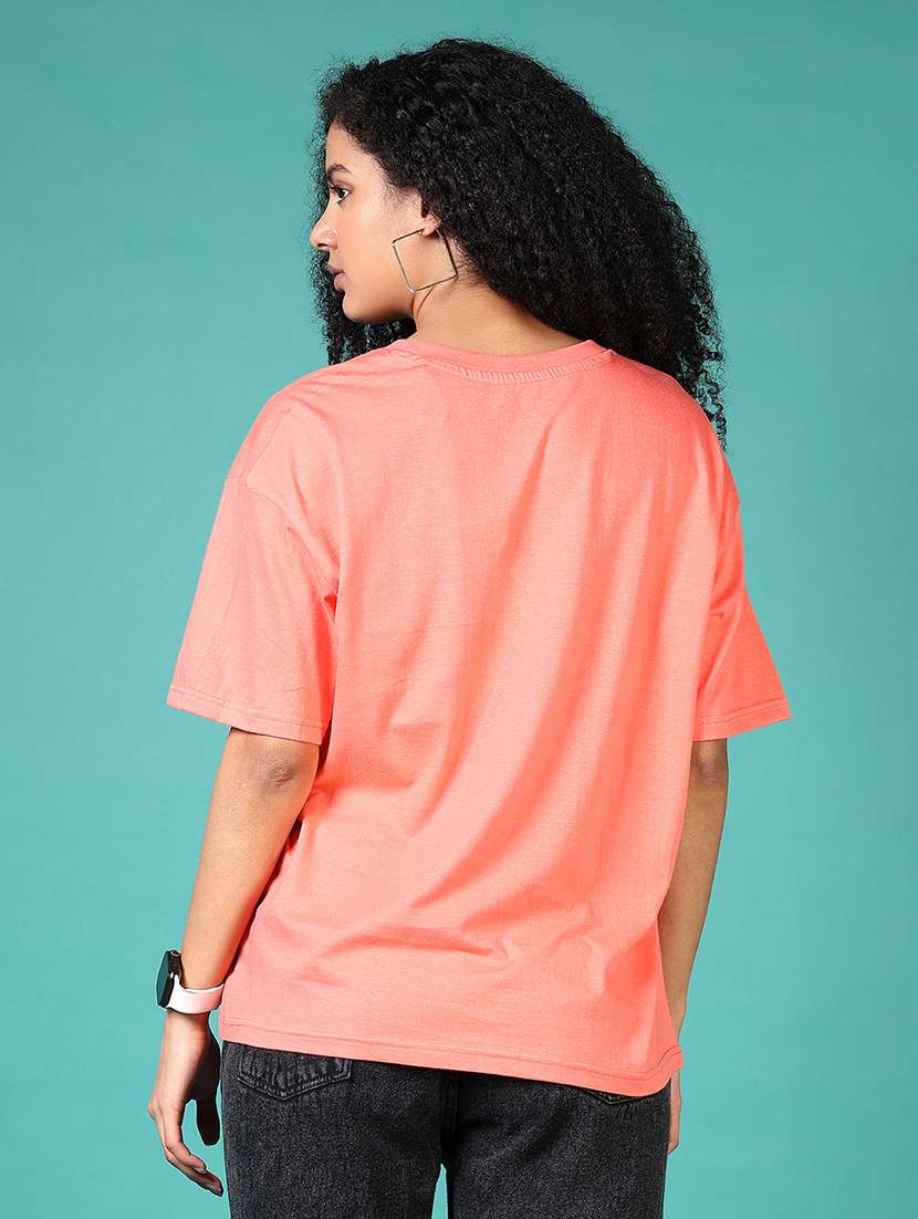 women front print short sleeve t-shirt - 21573152 -  Standard Image - 3