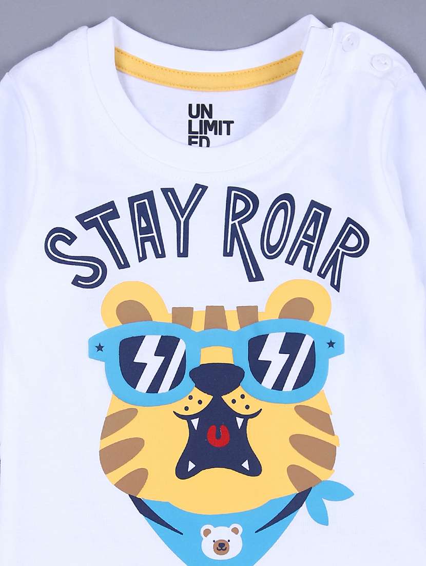 boys printed t-shirt & jogger full length sets - 21573253 -  Standard Image - 3