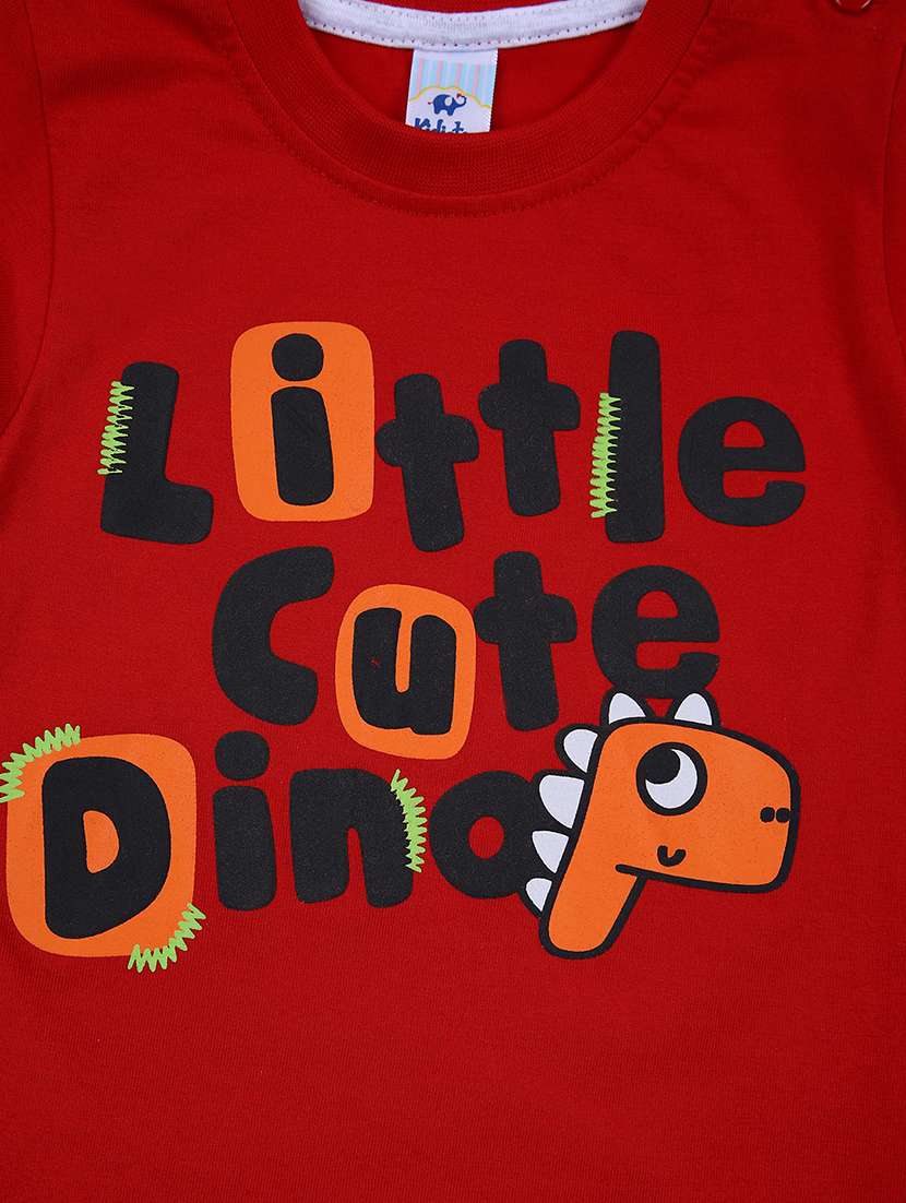 boys typography printed t-shirt & jogger full length sets - 21573254 -  Standard Image - 3