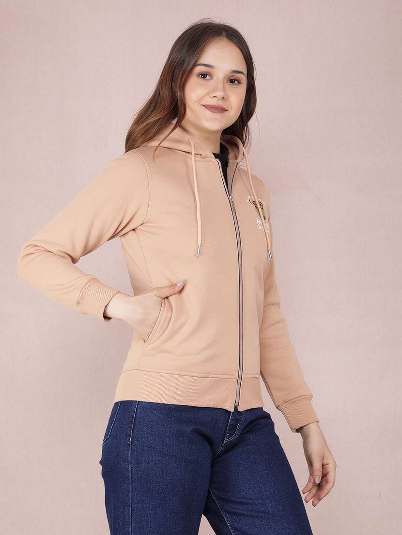 women long sleeves placement print sweatshirt - 21573790 - Zoom Image - 0