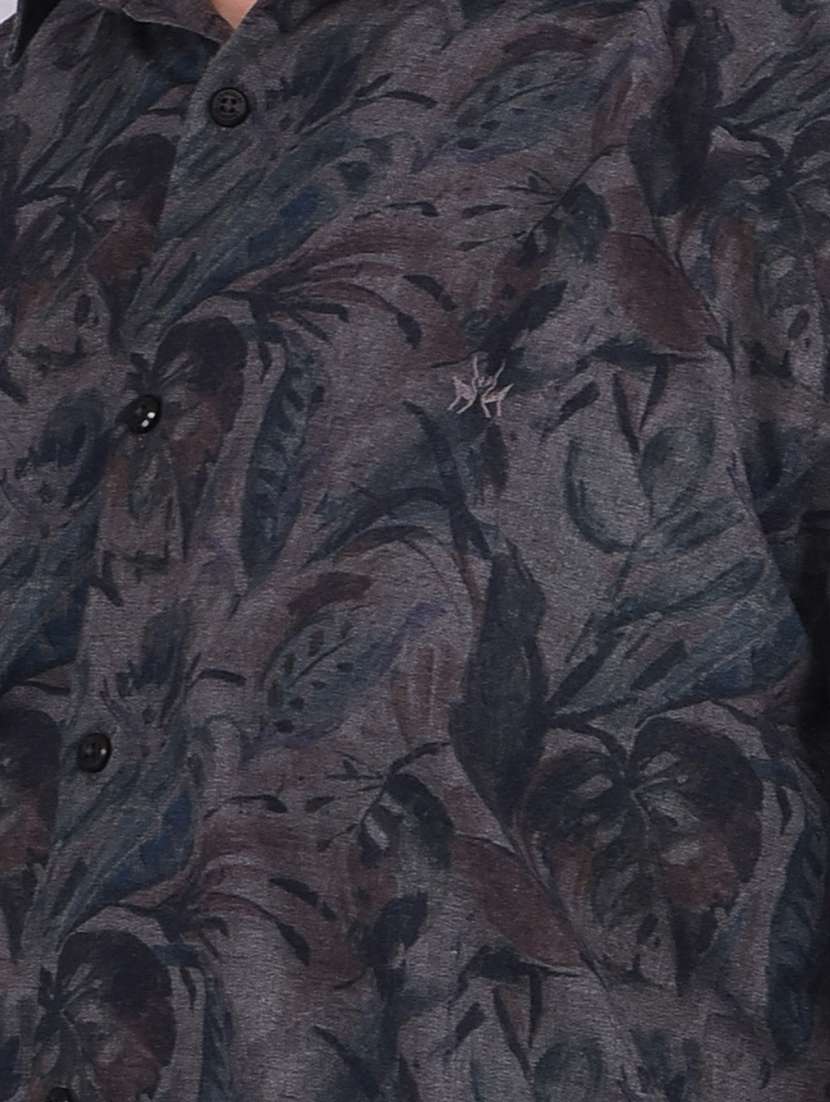 men printed long sleeve casual shirt - 21573822 -  Standard Image - 5