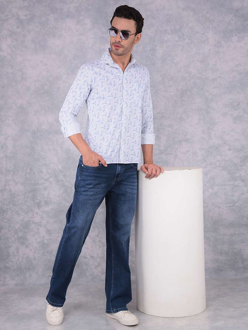 men printed collared regular fit shirt - 21573826 -  Standard Image - 3