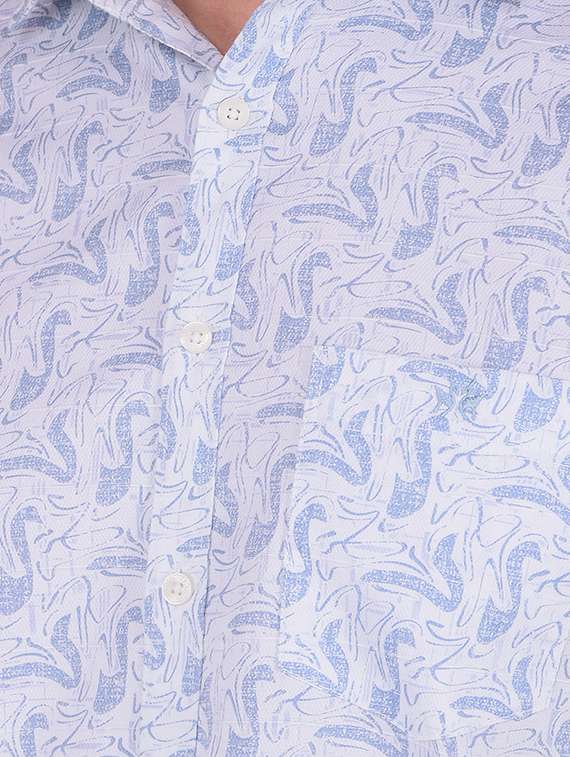 men printed collared regular fit shirt - 21573826 -  Standard Image - 5