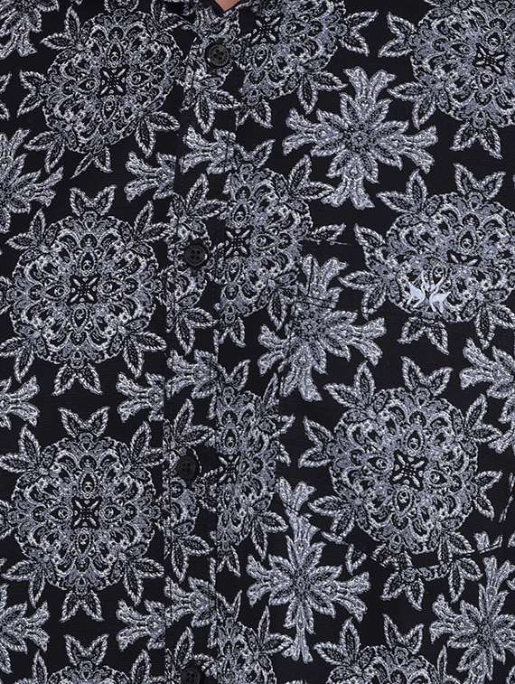 men printed collared regular fit shirt - 21573829 -  Standard Image - 5