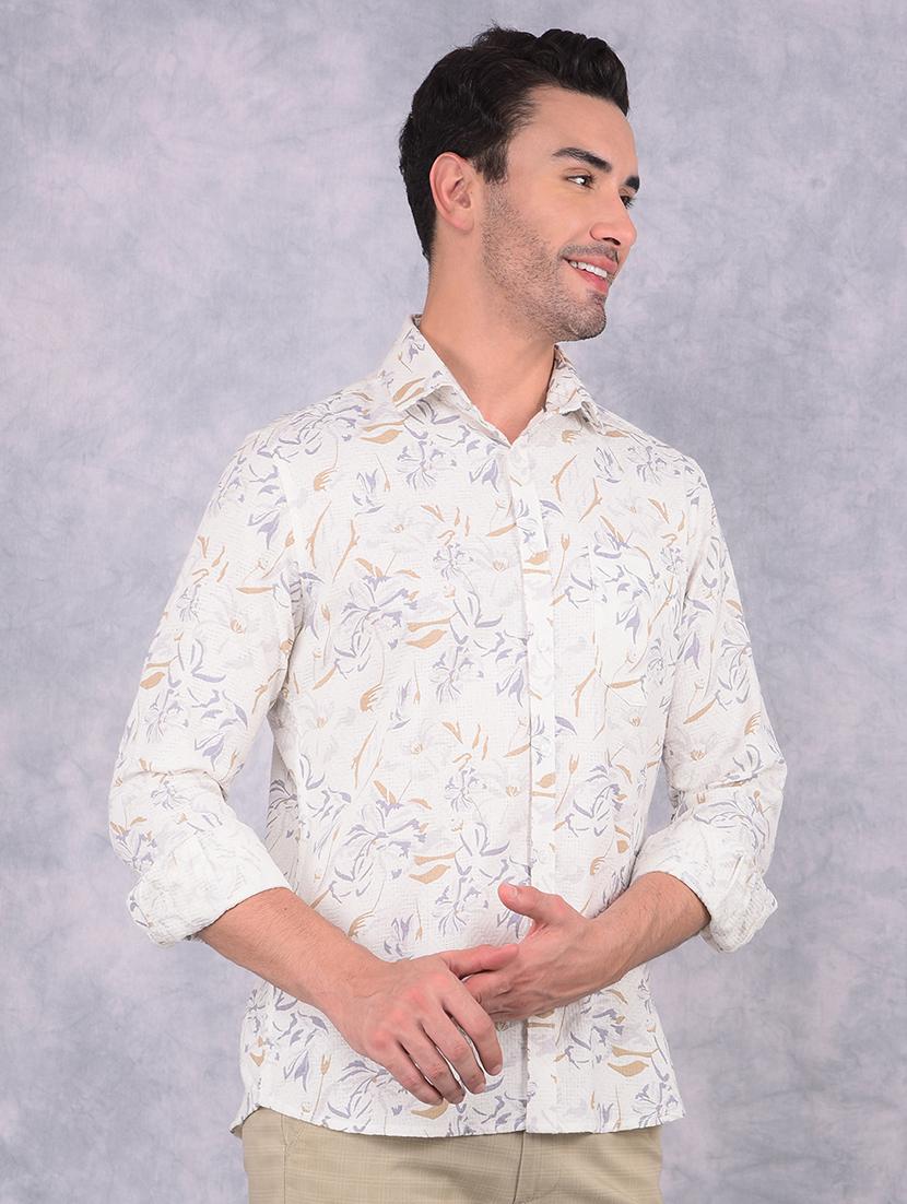 men long sleeve printed casual shirt - 21573835 - Zoom Image - 0