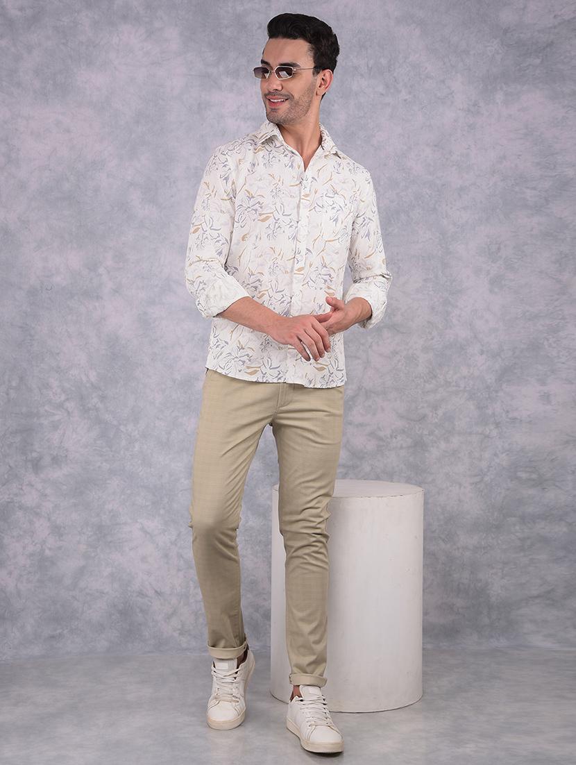 men long sleeve printed casual shirt - 21573835 - Standard Image - 3