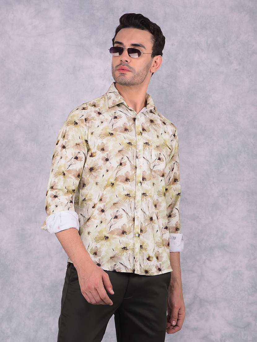 men printed collared regular fit shirt - 21573841 - Zoom Image - 0