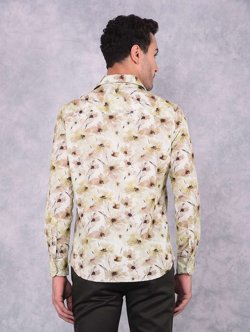 men printed collared regular fit shirt - 21573841 - Standard Image - 3