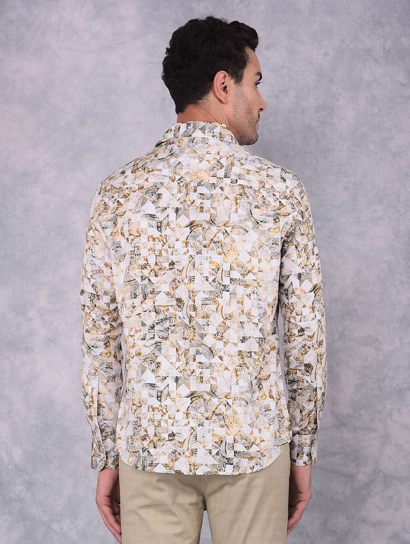 men printed collared regular fit shirt - 21573888 -  Standard Image - 3