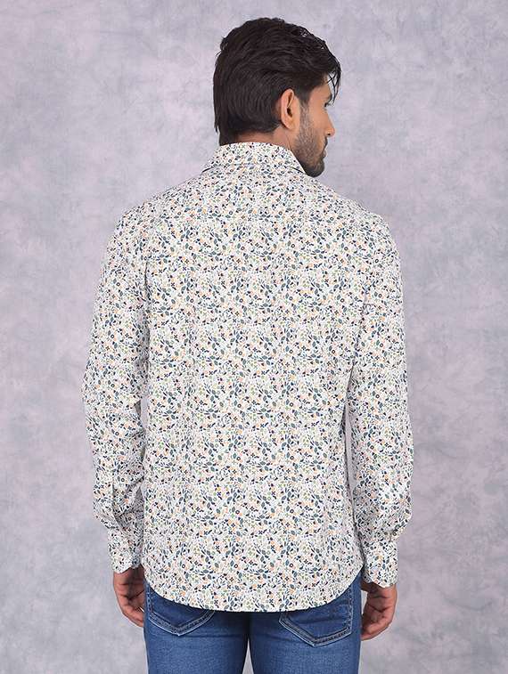 men printed collared regular fit shirt - 21573893 -  Standard Image - 3