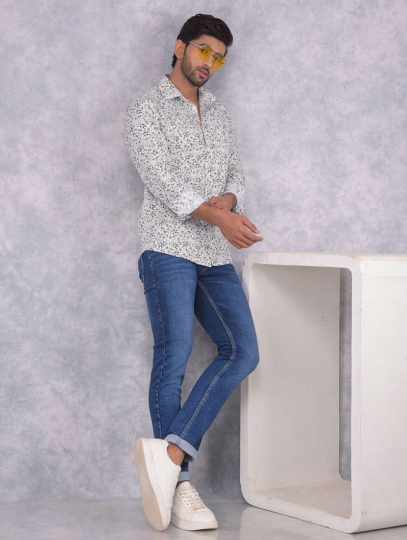 men printed collared regular fit shirt - 21573893 -  Standard Image - 5