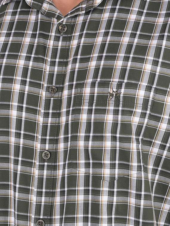 men checkered collared regular fit shirt - 21573901 -  Standard Image - 5