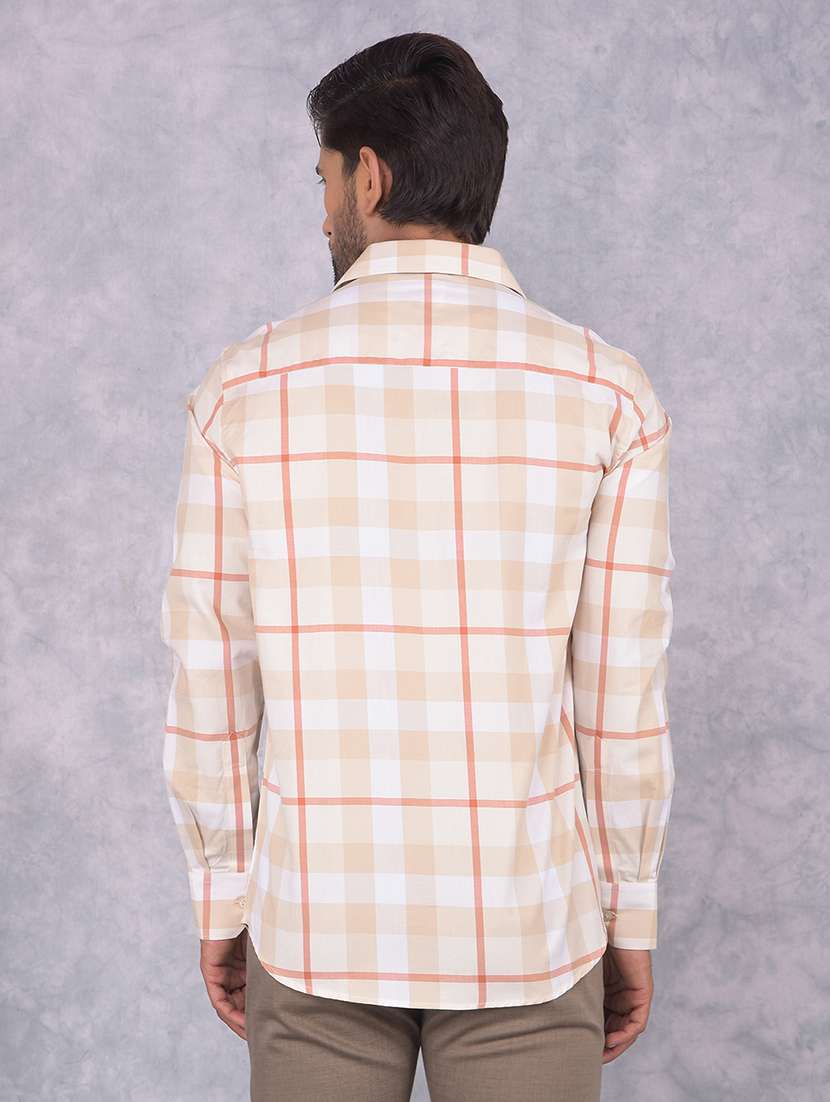 men checkered collared regular fit shirt - 21573903 -  Standard Image - 3