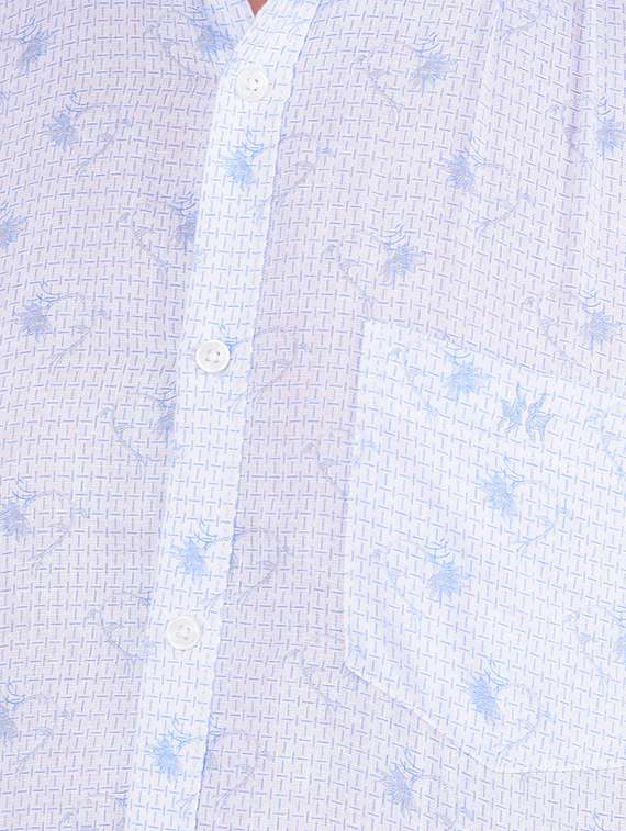 men printed slim fit long sleeve casual shirt - 21573906 -  Standard Image - 5