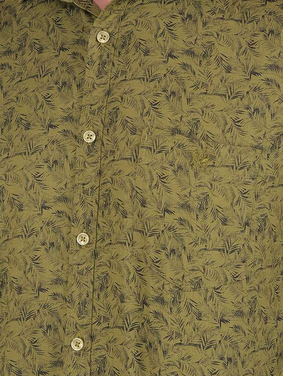 men printed slim fit long sleeve casual shirt - 21573908 -  Standard Image - 5