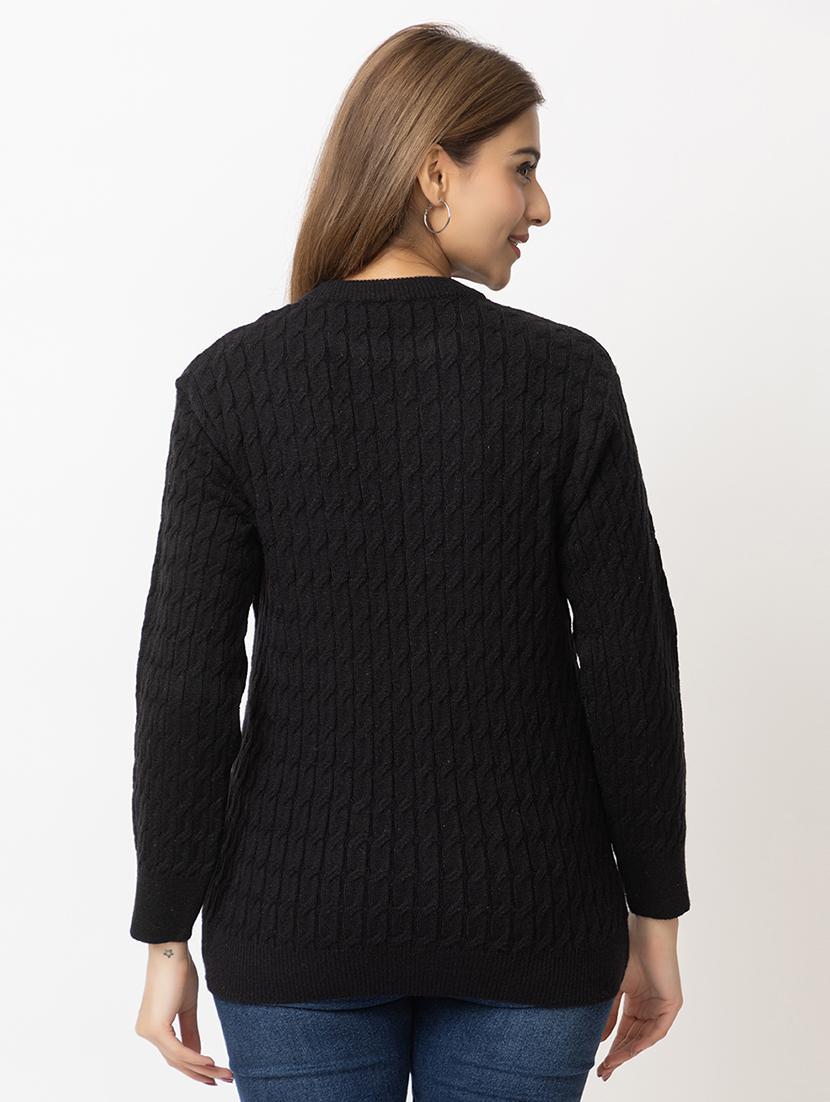 women color block long sleeves pullover - 21574033 - Standard Image - 3