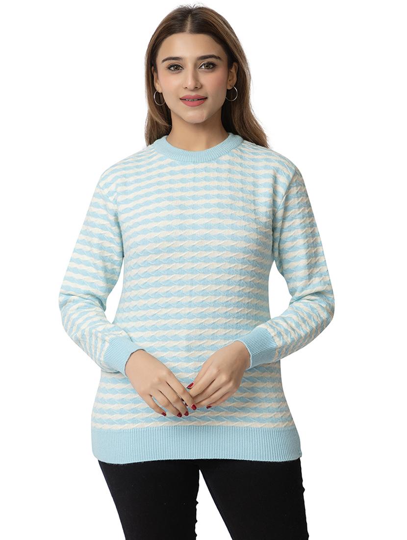 women striped long sleeves pullover - 21574042 - Zoom Image - 0