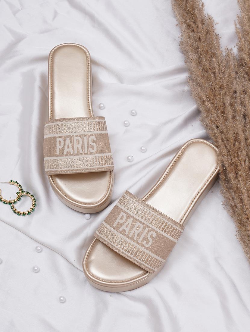 women gold slip on wedge - 21574174 - Zoom Image - 0