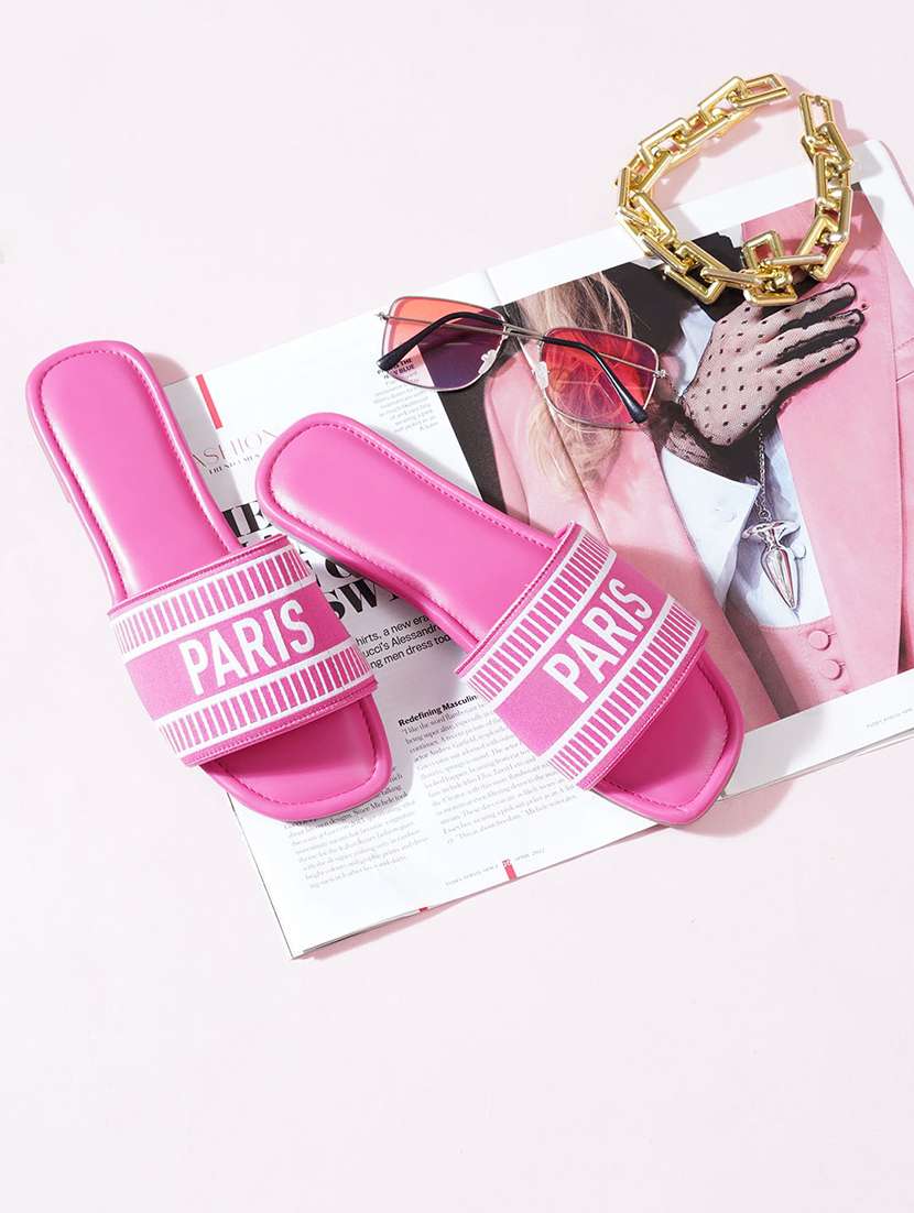 women pink flat form sandal - 21574198 -  Zoom Image - 0