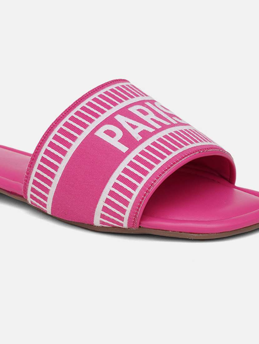 women pink flat form sandal - 21574198 - Standard Image - 3