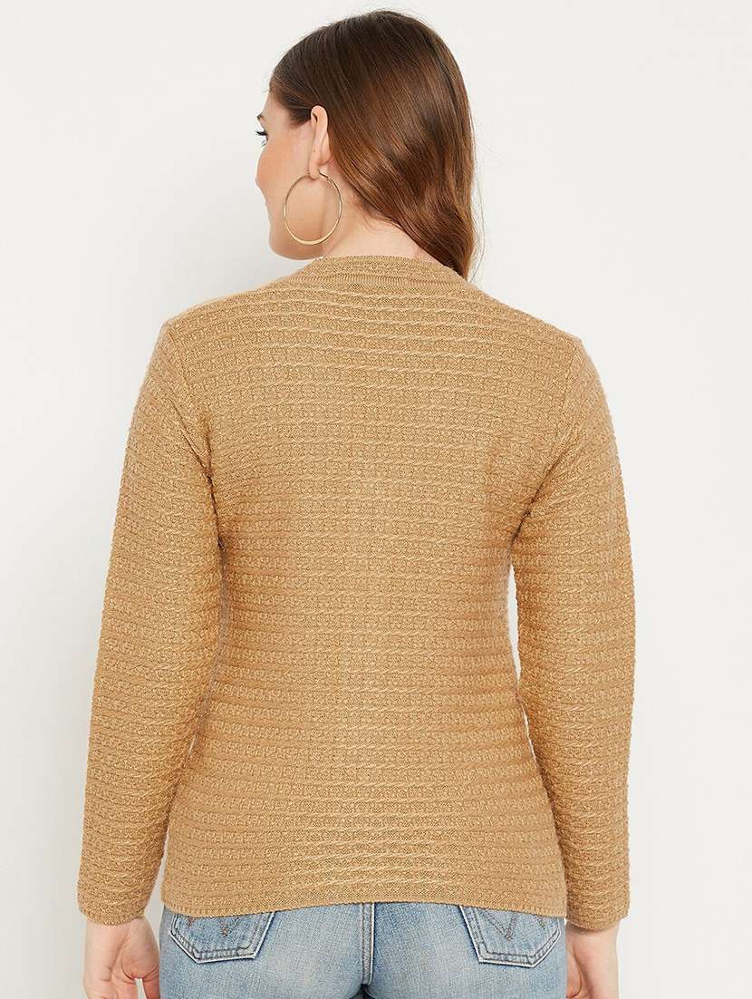 women self design long sleeve cardigan - 21574843 -  Standard Image - 3