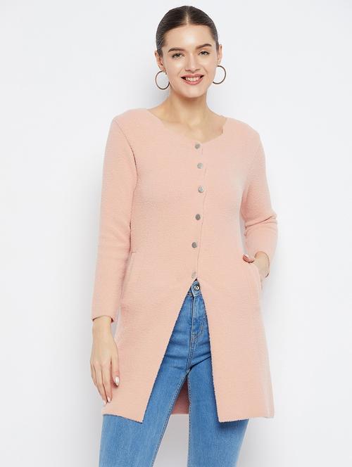 women solid long sleeve cardigan - 21574872 -  Standard Image - 0