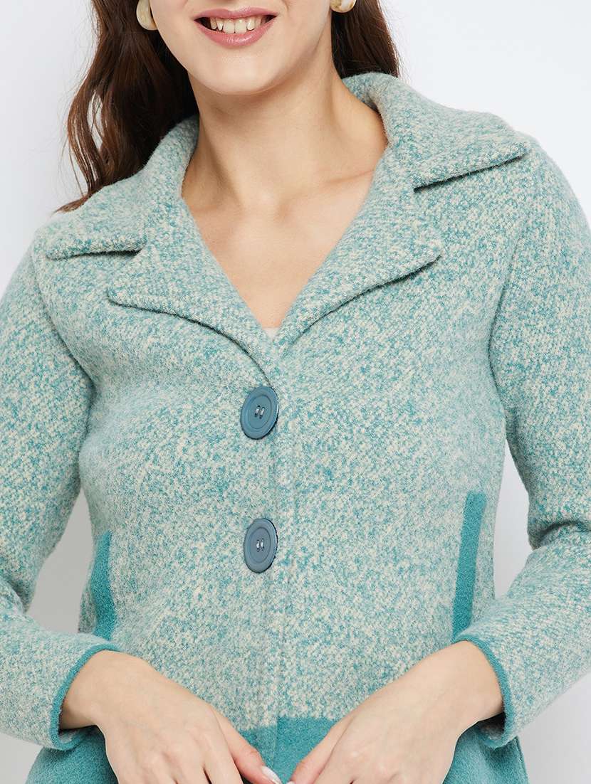 women self designed long sleeve cardigan - 21574926 - Standard Image - 3