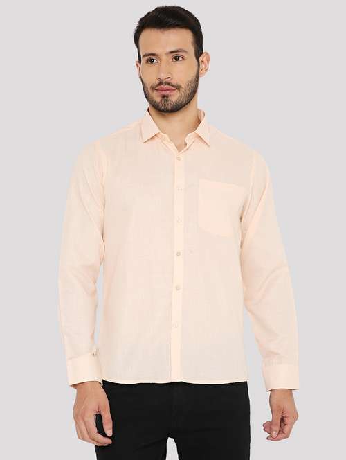 men slim fit plain formal shirt - 21574957 - Standard Image - 0