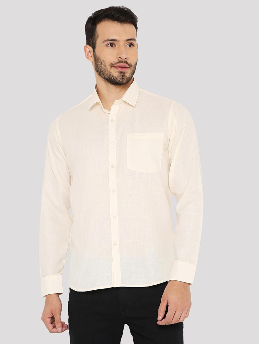 men slim fit plain formal shirt - 21574959 -  Zoom Image - 0