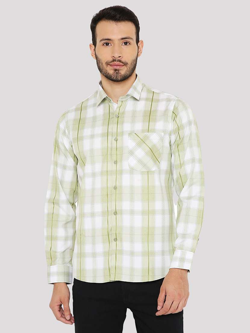 men checkered slim fit formal shirt - 21574972 - Zoom Image - 0