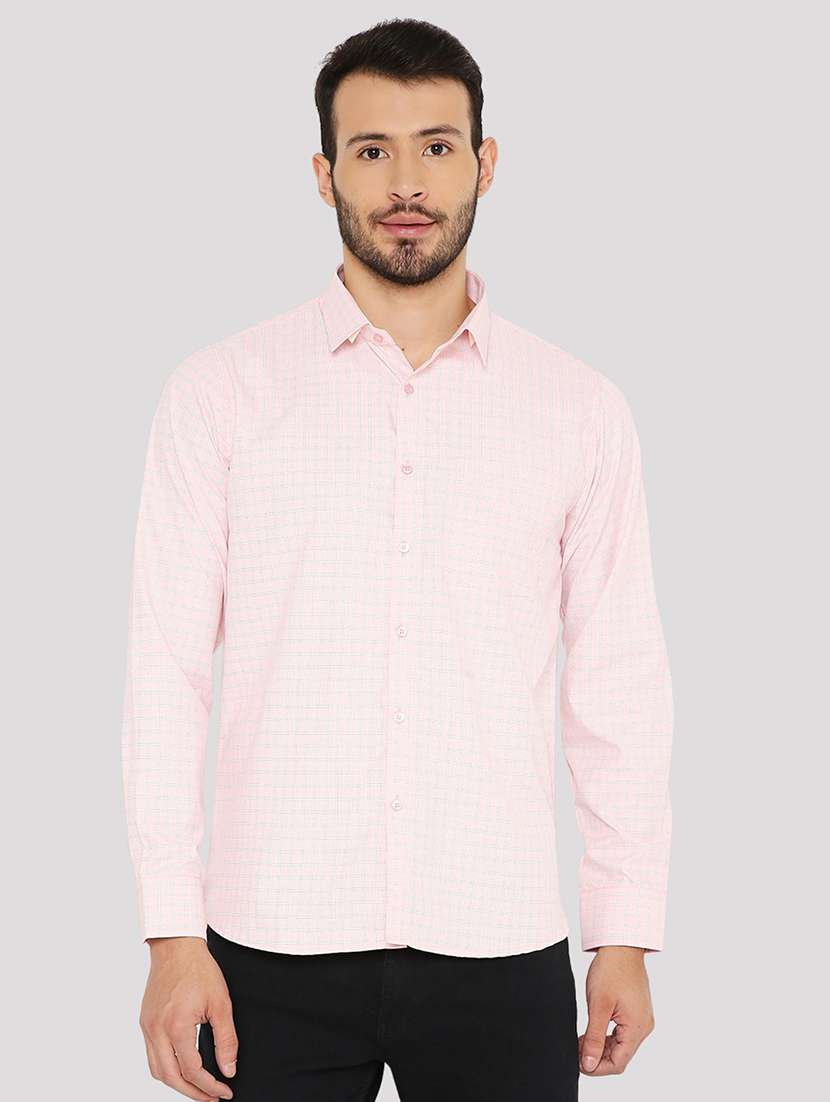 men checkered slim fit formal shirt - 21574978 -  Zoom Image - 0