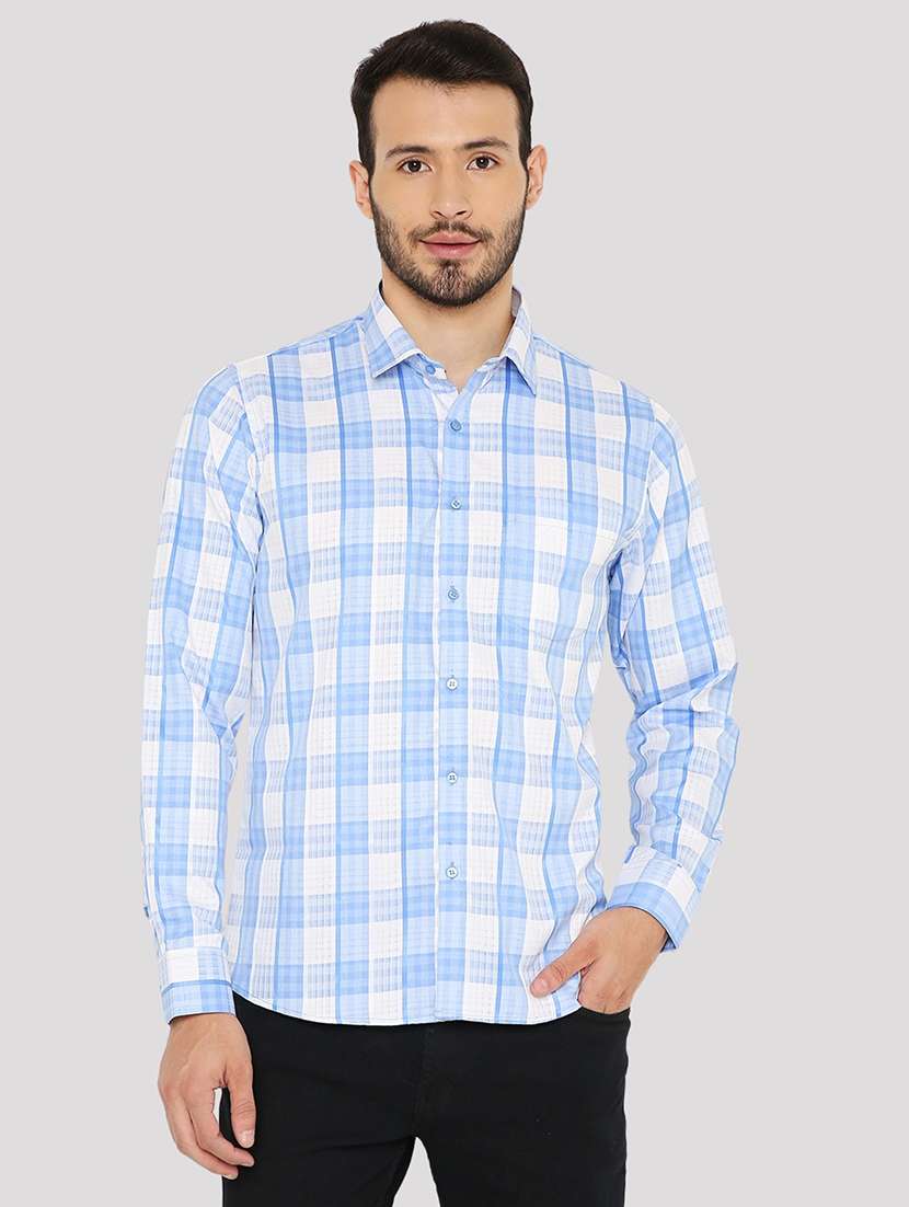 men checkered slim fit formal shirt - 21574981 - Zoom Image - 0