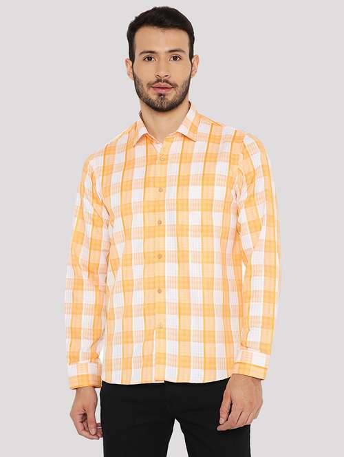 men checkered slim fit formal shirt - 21574983 -  Standard Image - 0
